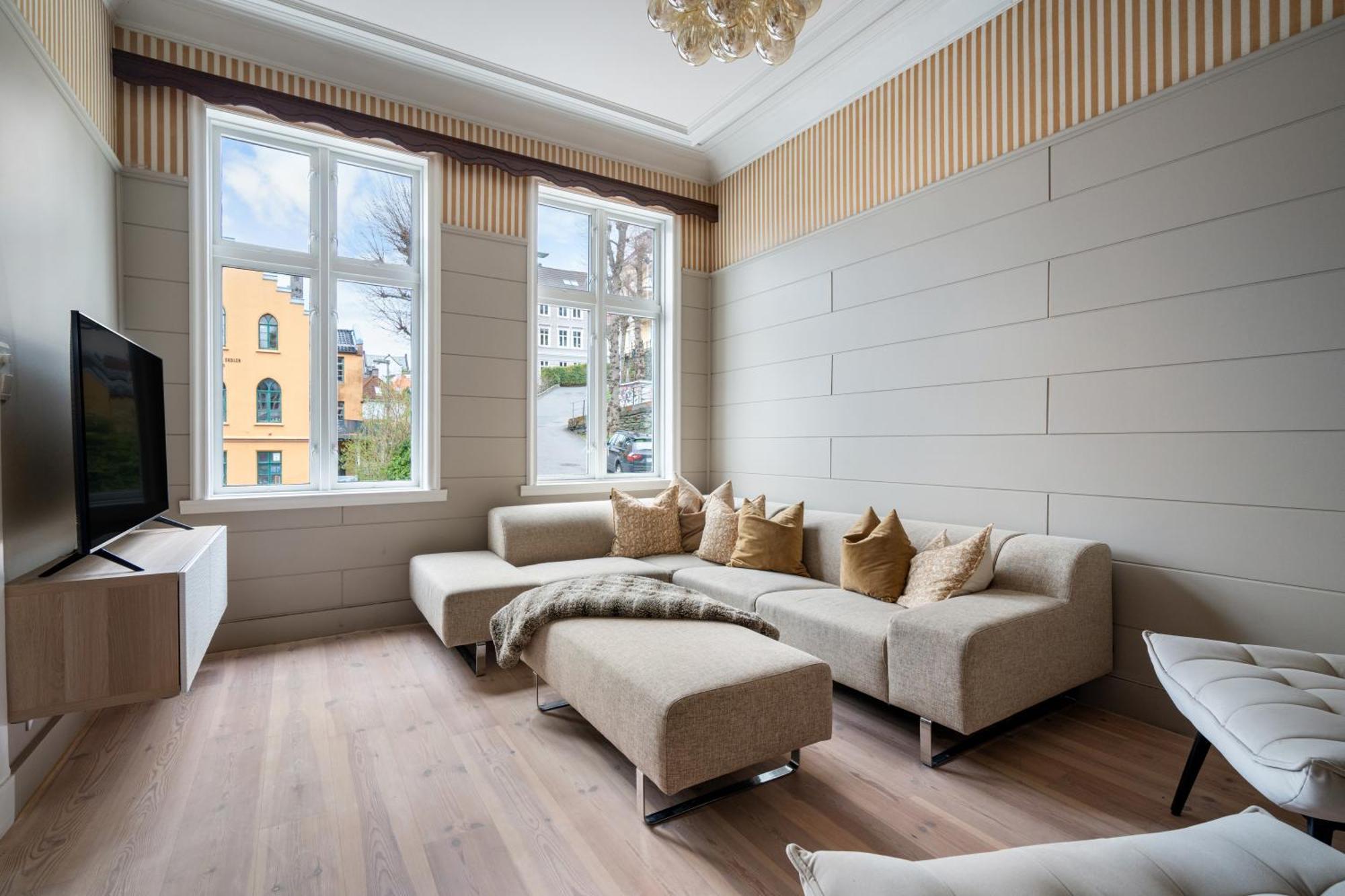 베르겐 Experience The Luxury Lifestyle 100M From Bryggen! 아파트 외부 사진
